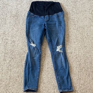 Isabel Maternity by Ingrid & Isabel Distressed Blue Skinny Jeans